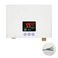 Electric Water Heater, 3000W Power, Touch Panel Remote Control
