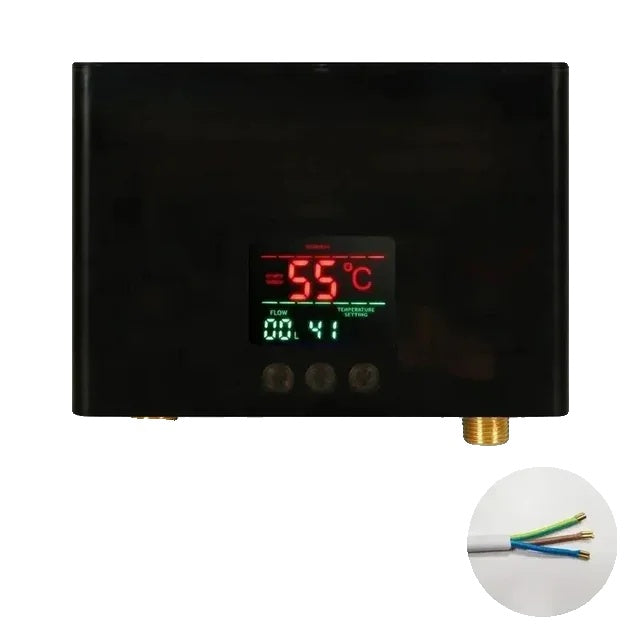 Elektrischer Warmwasserbereiter, 3000W Leistung, Touch-Panel-Fernbedienung