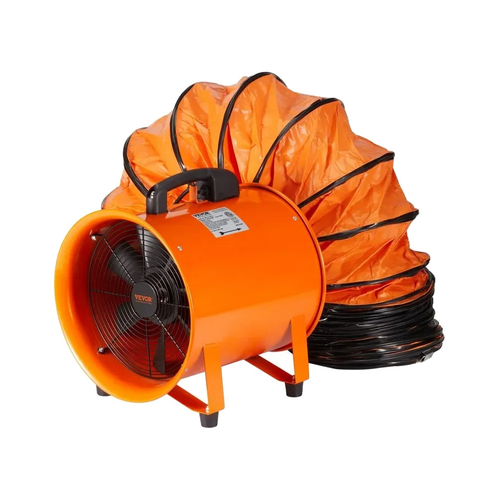 Bärbar ventilator, 12-tums cylindrisk fläkt, 3198CFM industriell användningsfläkt