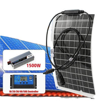 Solar Power System Kit, Battery Charger, 300W Solar Panel