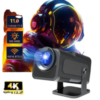 4K Android Projector, Native 1080P Resolutie, Dubbele Wifi6 Connectiviteit