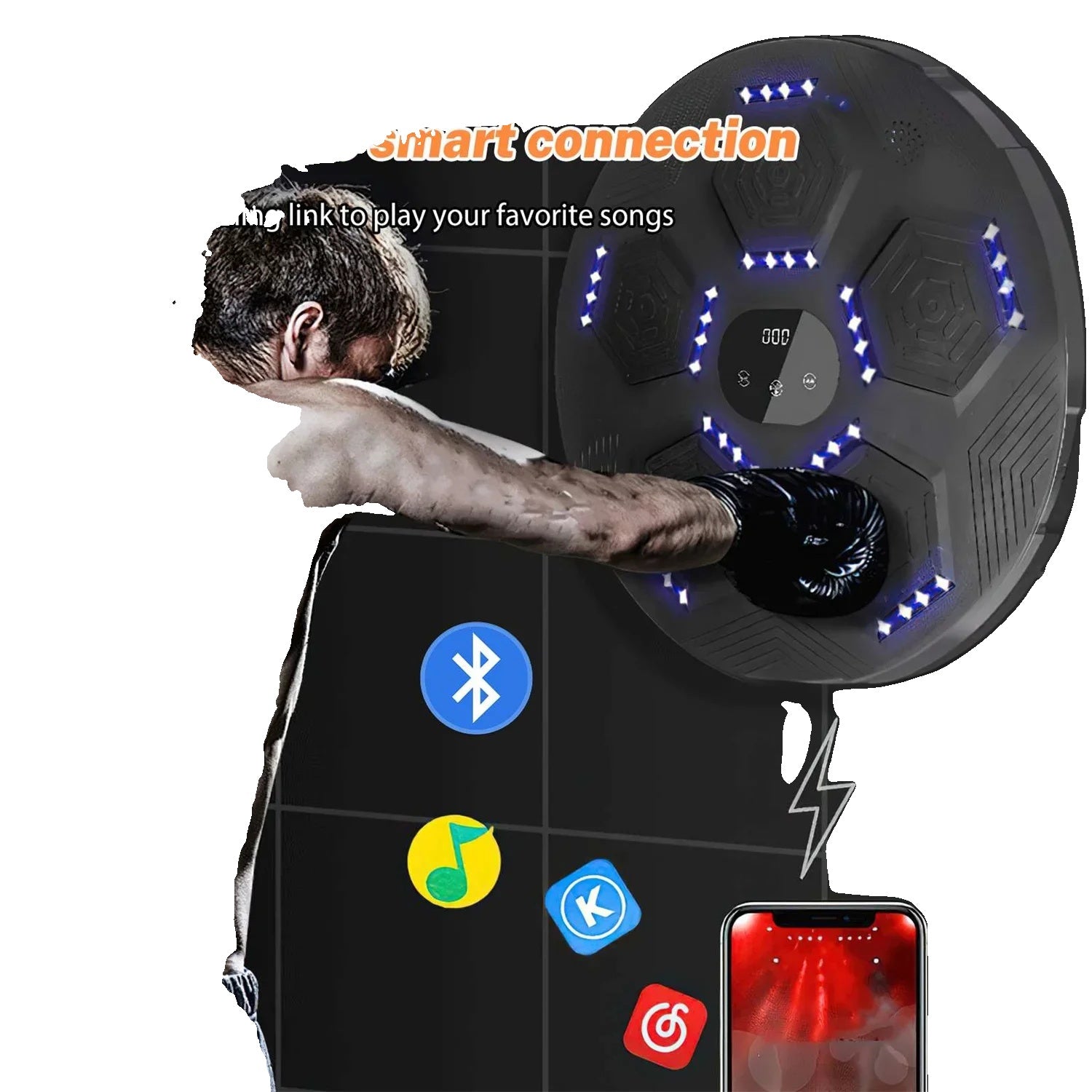 Boxing Target, LED Lighted, Reaction Training