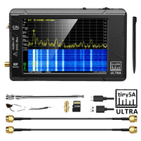 Kädessä pidettävä spektrianalysaattori, 28 näyttöä, 100 kHz:n kattavuus 53 GHz asti.