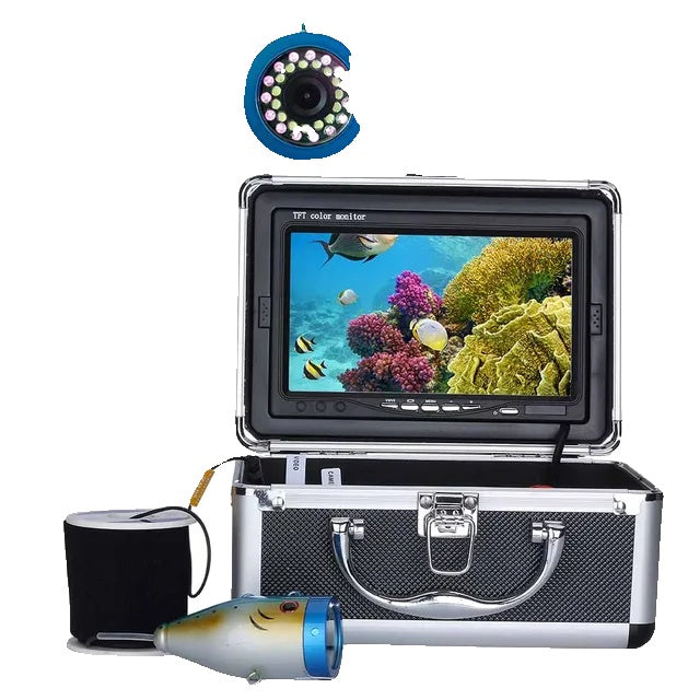 Undervattens isfiskkamera, 1000TVL upplösning, vattentät LED-display