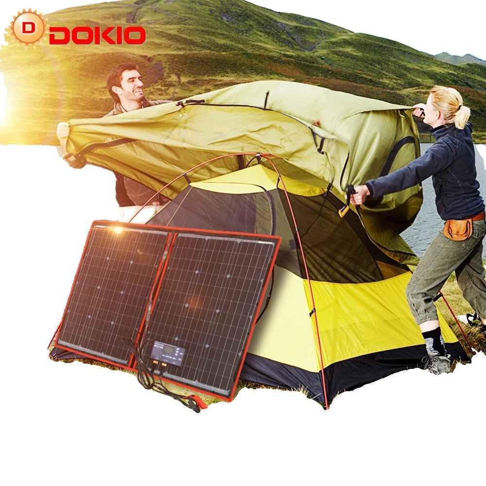 Panou solar portabil pliabil, 18V 80W, controler 12V