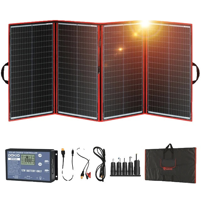 Panou solar portabil pliabil, 18V 80W, controler 12V