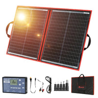 Tragbares faltbares Solarpanel, 18 V, 80 W, 12 V-Controller