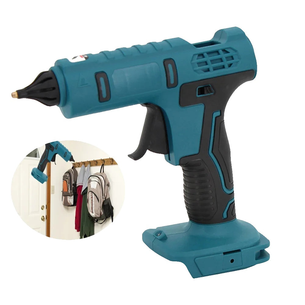 Electric Hot Melt Glue Gun, Cordless Operation, Compatible with 18V Makita Lithium Battery