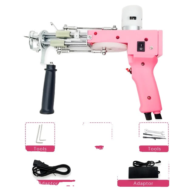 Tufting Gun Set, Electric Touffing Pistol, 7 – 21mm Tufting Pisto