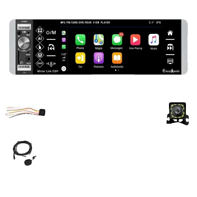 CarPlay MP5-speler, Android Auto, Bluetooth-connectiviteit