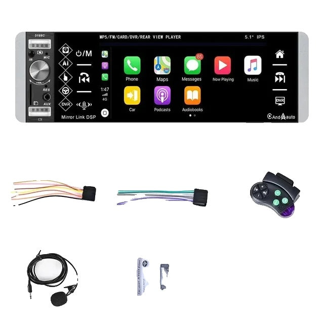 CarPlay MP5 Player, Android Auto, Bluetooth Connectivity