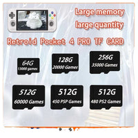 Retroid Pocket 4 Pro, Expandable Memory, 60000 Games