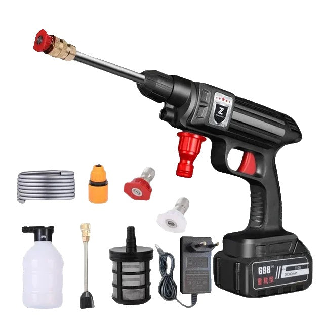 High Pressure Washer Gun, Wireless Operation, 30000mAh Battery