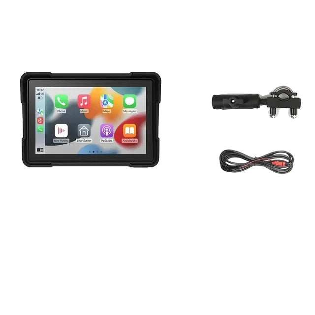 Motorcycle Navigation GPS Navigator, Wireless CarPlay, Waterproof IPX7 Screen