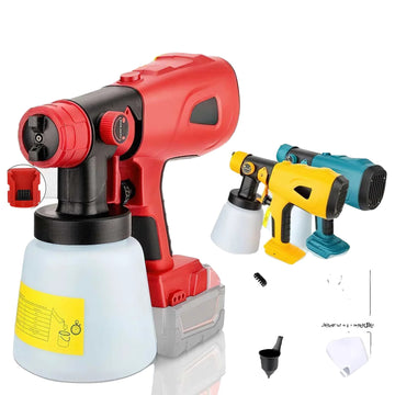 Electric Spray Gun, Cordless Operation, Compatible with Multiple Battery Brands