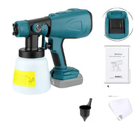 Electric Spray Gun, Cordless Operation, Compatible with Multiple Battery Brands