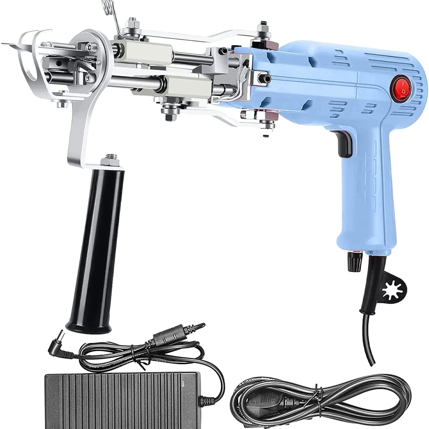 Rug Tufting Gun, 2 in 1 Ontwerp, Snelheid Aanpasbaar