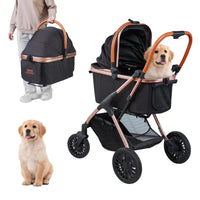 Haustier-Kinderwagen, faltbares Design, Aufbewahrungskorb