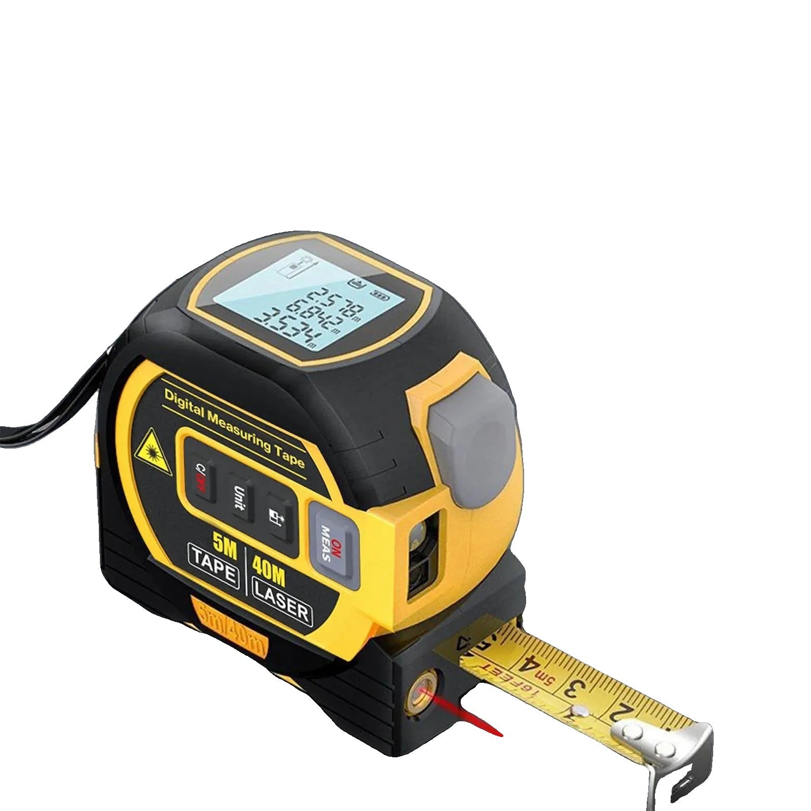 Laser Distance Meter, Digital Measurement, Stainless Steel Construction