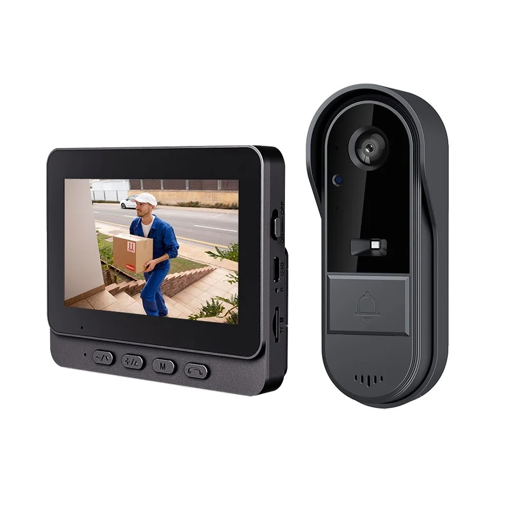 Wireless Video Doorbell, Night Vision, Two-Way Intercom