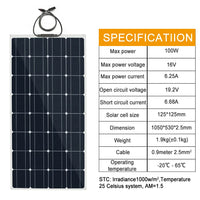 Solpanel, Flexibel, Monokristallin