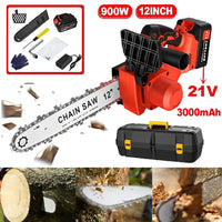 Cordless Electric Chainsaws, 12 Inch, Brushless Motor, Battery Included