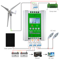 MPPT Wind Solar Hybrid Controller, 1400W Leistungskapazität, Kompatibilität mit 12V/24V