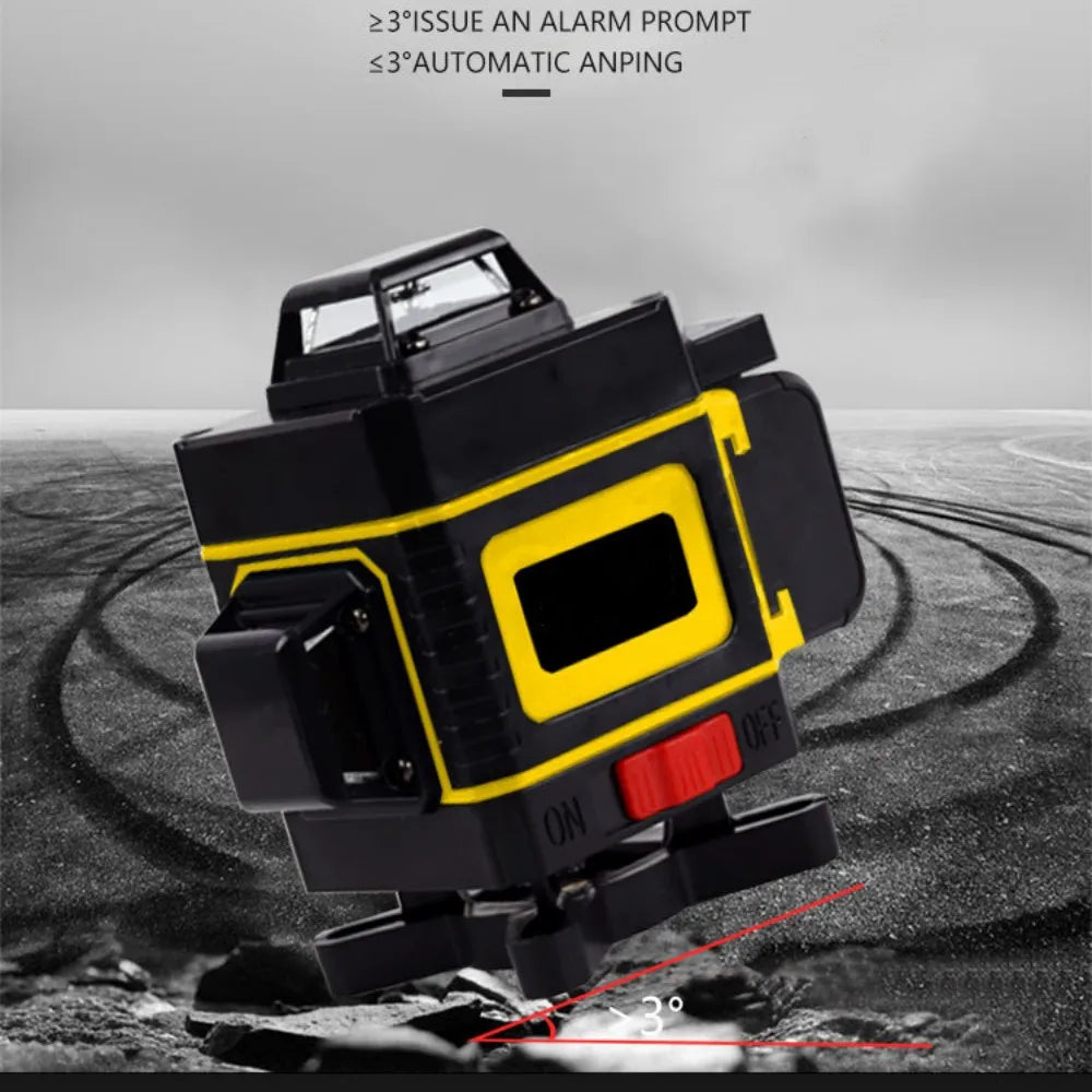 Laser Level, 360° Horizontal & Vertical Cross, Auto Self-Leveling