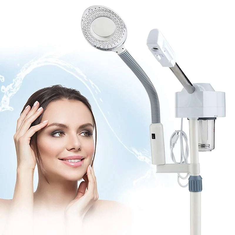 Aparat de abur facial, lampă de mărire 5X, tehnologie nano ionică cu ozon