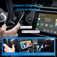Wireless Adapter, Apple CarPlay Compatibility, 2-in-1 Functionality