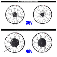 Elcykelkonverteringskit, 48V 1000W, 20 tum