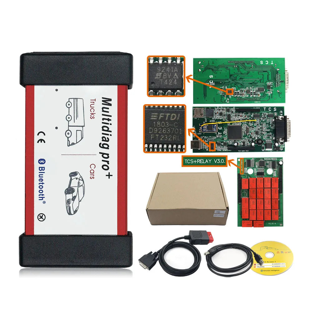 OBD2 Diagnostiskt Verktyg, TCS Multidiag Pro DS, Keygen