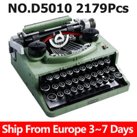 Typewriter Building Blocks for Kids, Educational Toy Set, Birthday Gift