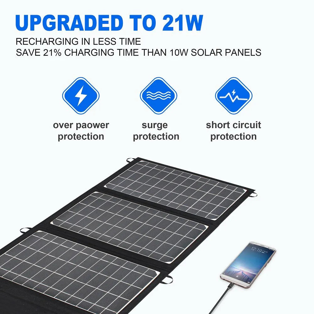 Tragbares Solarpanel, energiesparend, faltbar