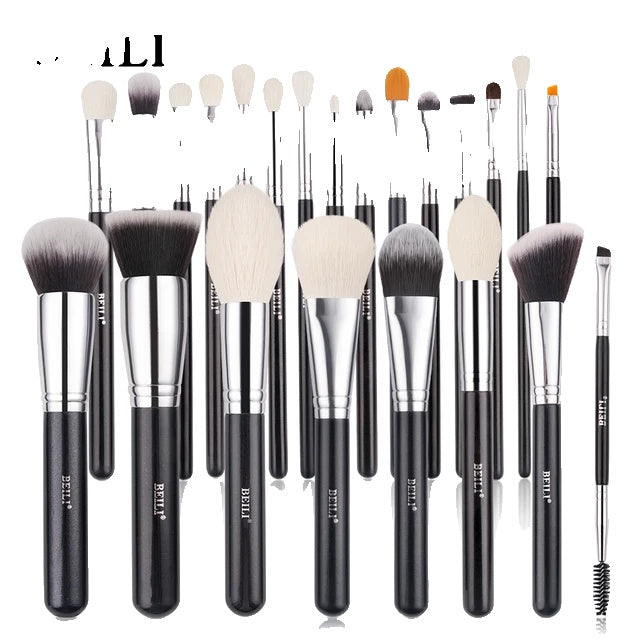 Make-up kwasten set, Professioneel, Natuurlijk geitenhaar