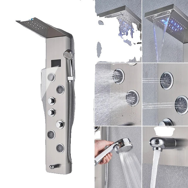 Shower Panel Tower, LED Shower System, SPA Massage