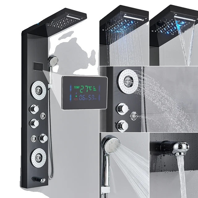 Shower Panel Tower, LED Shower System, SPA Massage