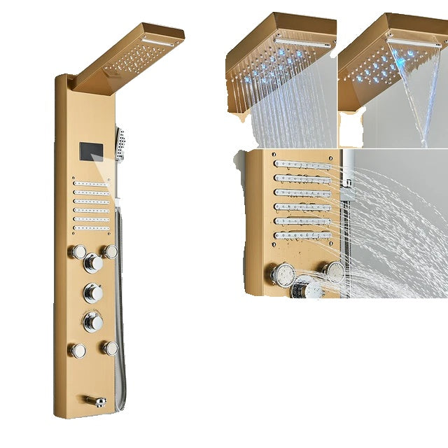 Suihkupaneeli torni, LED-suihkujärjestelmä, SPA-hieronta