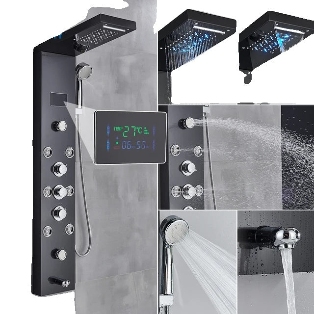 Shower Panel Tower, LED Shower System, SPA Massage