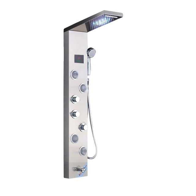 Shower Panel, LED Light, Massage Jet