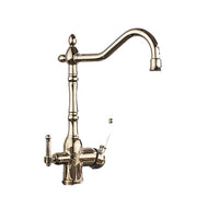 Wasserfilter Wasserhahn, 3 in 1 Mischarmatur, drehbarer Auslauf