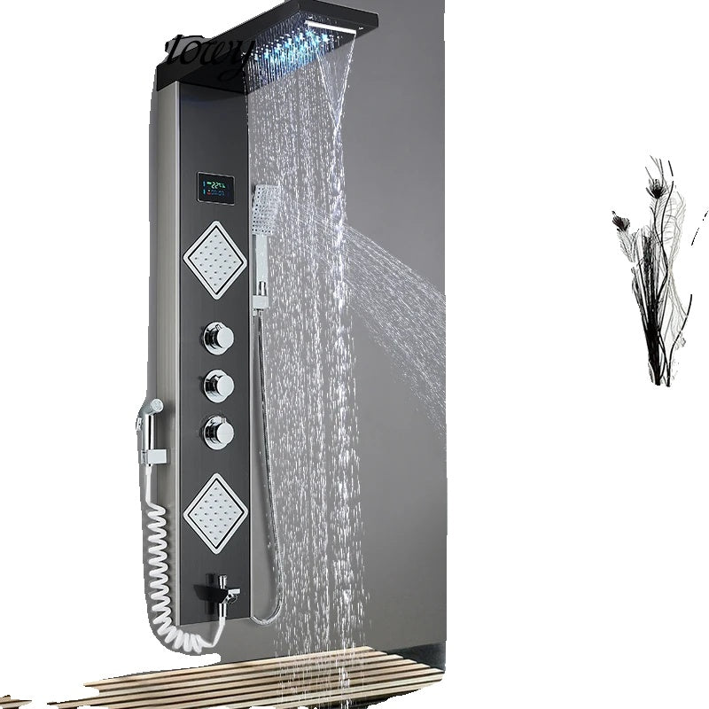 Douche Paneel Kolom, Constante Temperatuur Weergave, LED Licht