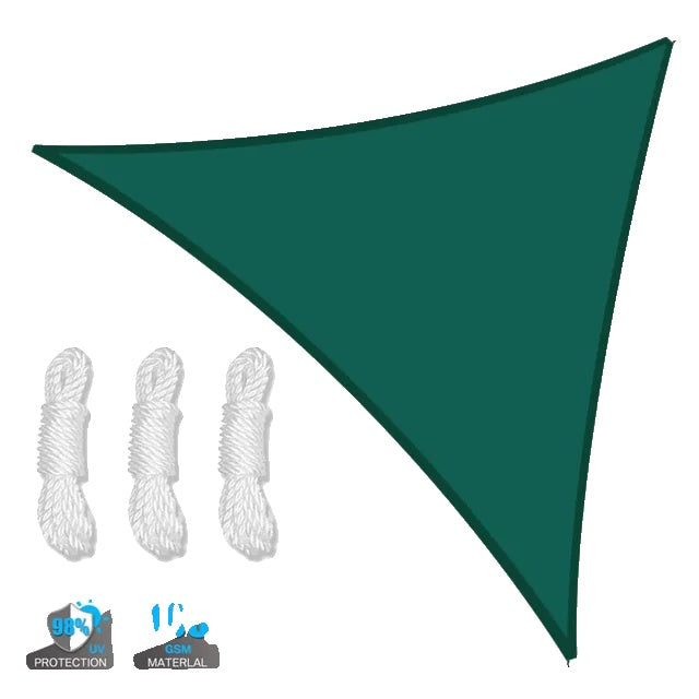 Shade Sail Sun Canopy, Waterproof, Triangular Design