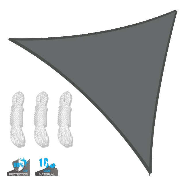 Shade Sail Sun Canopy, Waterproof, Triangular Design