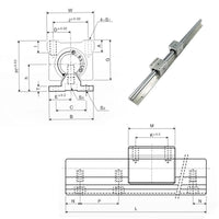 Lineaire geleider, SBR12, CNC onderdeel