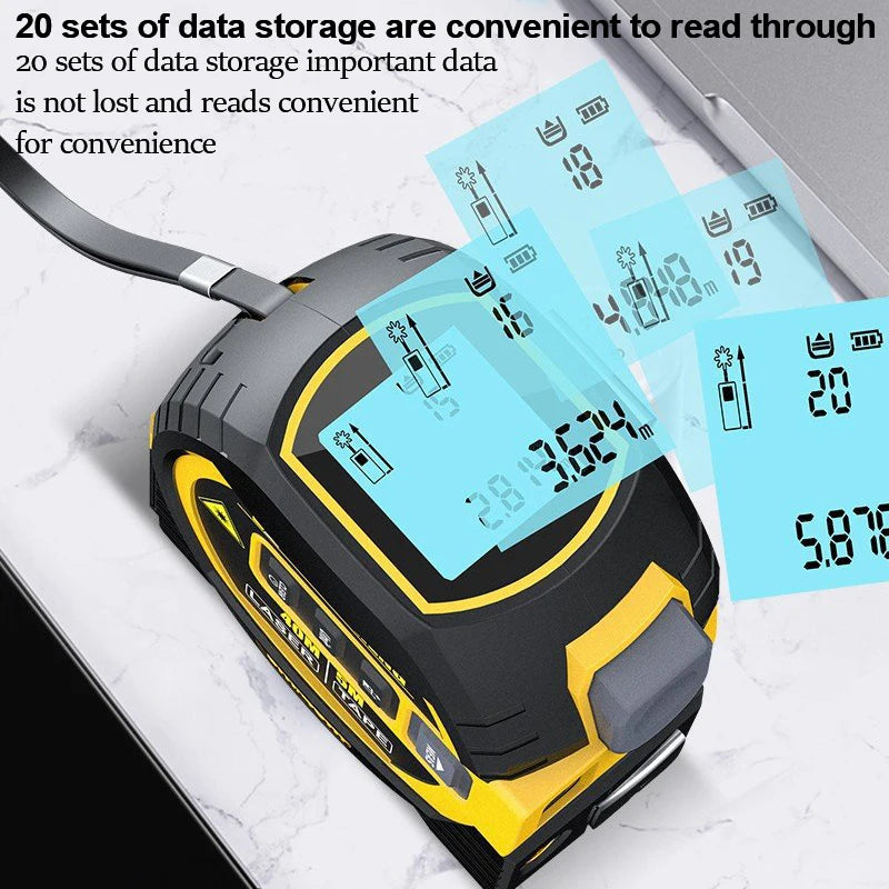 Laser Tape Measure, High-precision, Cross Line Measuring