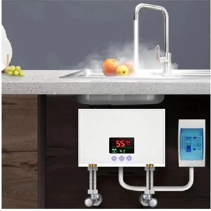 Electric Water Heater, 3000W Power, Touch Panel Remote Control