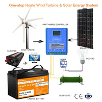 Wind Turbine Generator, 3000W Power Output, Free MPPT Controller