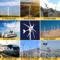 Tuuliturbiinigeneraattori, 3000w tehon ulostulo, ilmaisen energian tuotanto