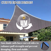 Sun Shade Sails, Waterproof, UV Block